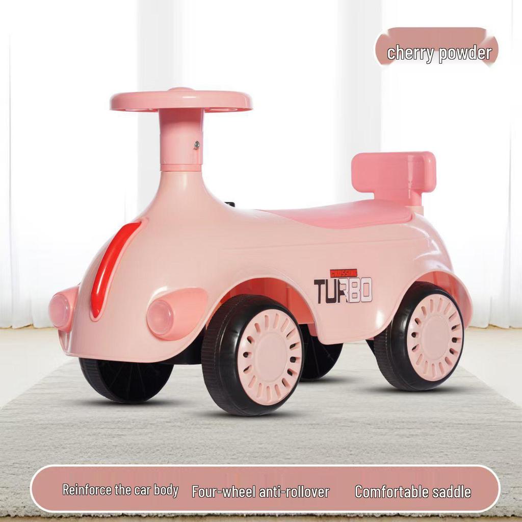 Retro Four-Wheeled Ride-On Twist Scooter for Kids