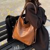 New Soft Leather Texture Armpit Bag High Capacity Women Backpack Versatile Commute Shoulder Tote Bag