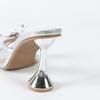 Fashion Eilyken Fashion Design Hollow Out Butterfly-knot Women Slippers Summer Square Toe High Heels Banquet Dress Shoes
