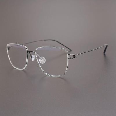 Linde Gustav Ultra Hafif Vidasız İnce Çerçeveli Gözlük Çerçevesi - Şık ve Rahat, Anti-Mavi Işık Miyop Camlarıyla Uyumlu.