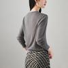 Lingge hollow knitted cardigan jacket for women in spring 2026, fashionable and versatile, slimming casual top