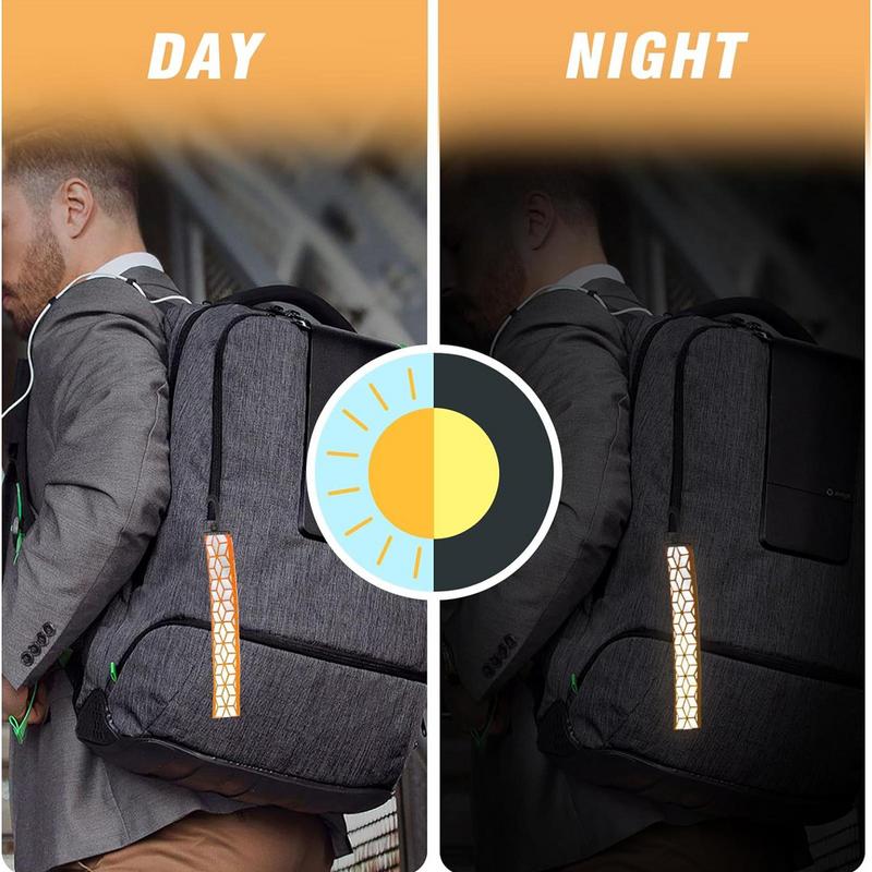 Safety Reflector Pendant Reflective Pendants Safety Key Chains Reflector Pendant Child Safety Bag Pendants Nylon Keychain Tags