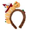 Christmas Plush Snowman Headband - Cute Holiday Hair Accessory for Girls, Perfect for Photos, Performances, Makeup, Face Washing.