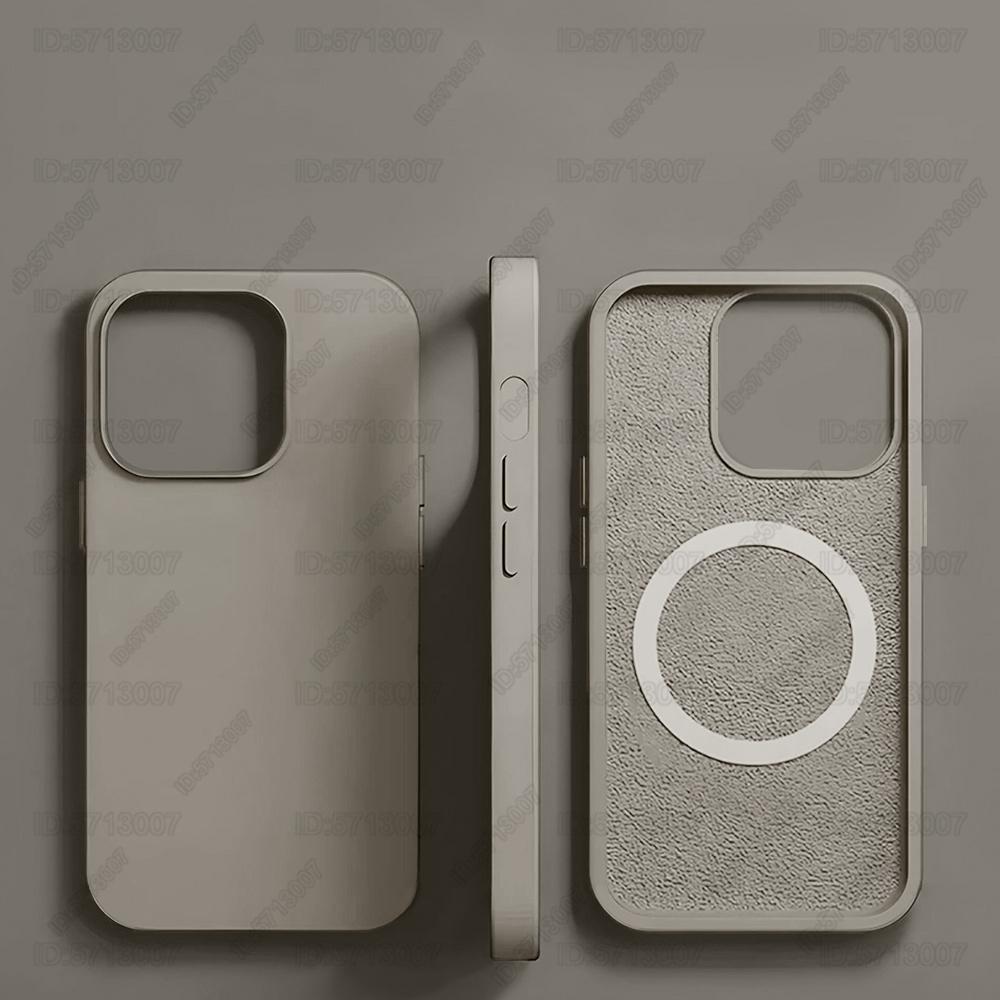 Magnetyczne etui z płynnego silikonu odporne na wstrząsy Dla Dla Iphone 16 15 14 13 12 11 Pro Max 16 Plus Dla Magsafe Pokrowiec do ładowania bezprzewodowego