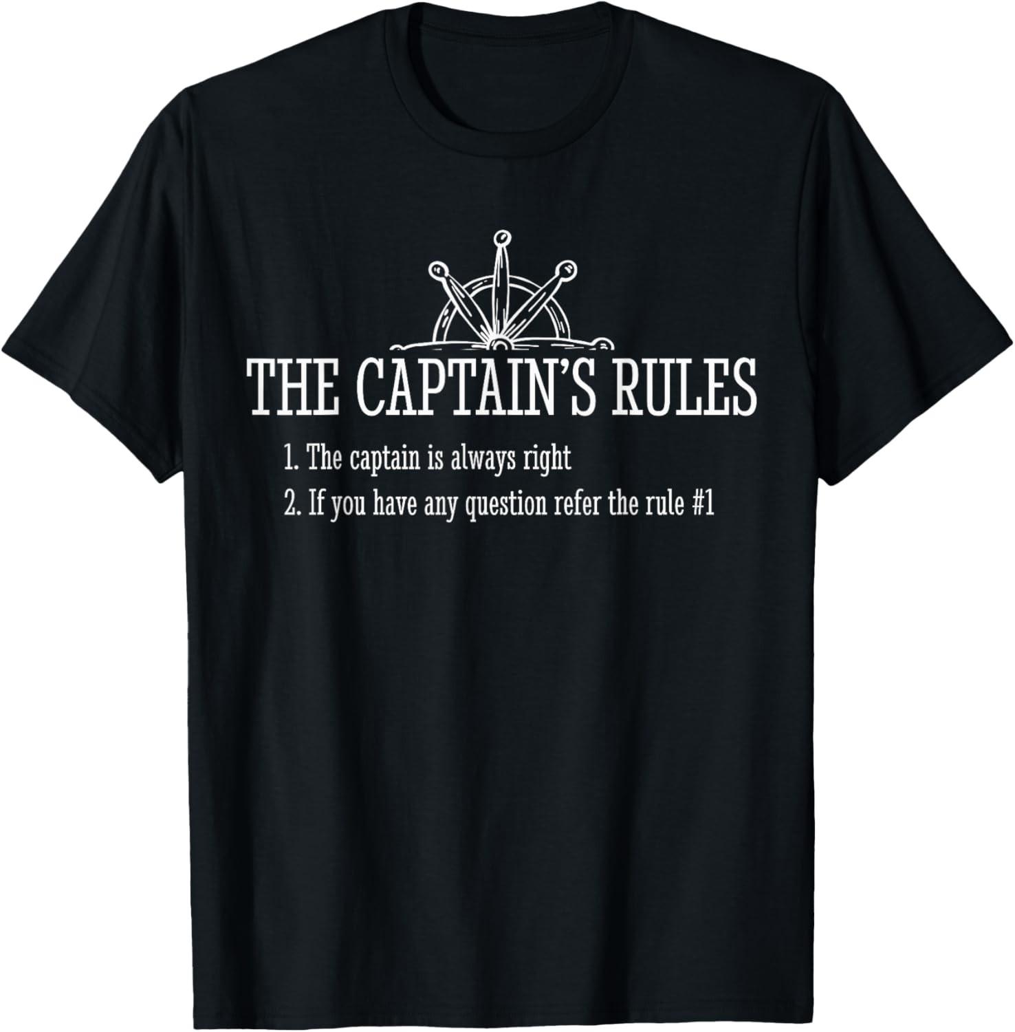Boat Rules Funny Sayings Sailing Sail Boats T-Shirt S разноцветный