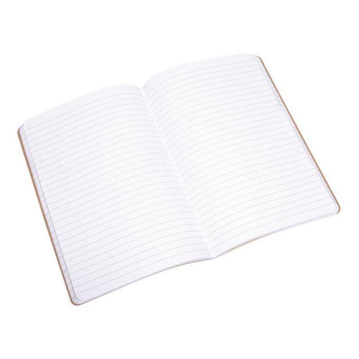 Carnet - FSC Mix Credit - A5 - 60 feuilles - Kraft - Rayé