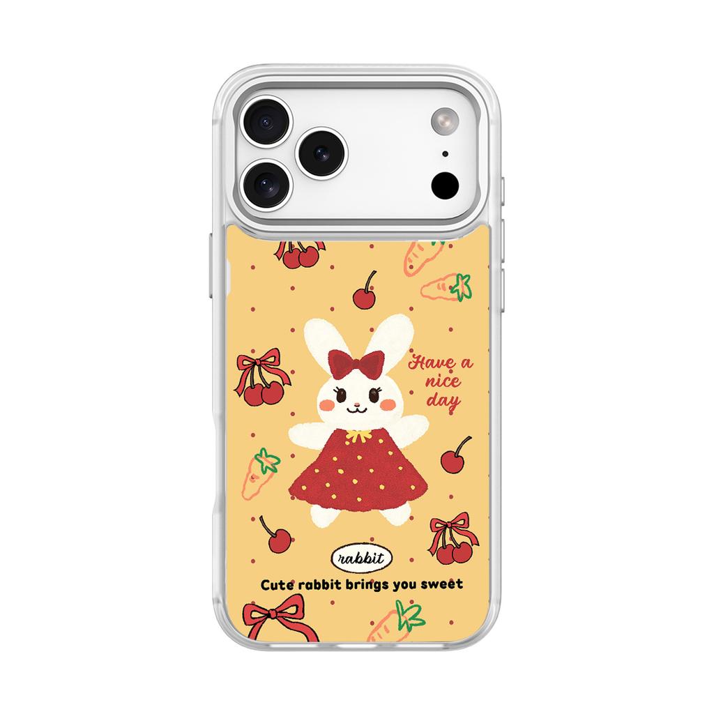 Applicable to Apple 17Pro mobile phone case, advanced sense 16 replaceable back plate 15promax magnetic mobile phone case, Mengmeng Rabbit