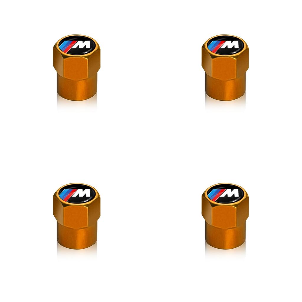 New 4Pcs Car Wheel Tire Valve Caps Air Stem Covers Accessories For BMW M E34 E36 E60 E90 E46 F10 F20 F30 X5 X6 X1 M3 M5 M6 E71