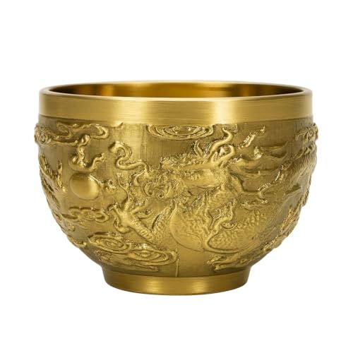 

Lovep.c Singing Bowl Bell for Pets, Relaxation, Healing, Meditation, Mindfulness, Buddhist Altar Supplies, Healing, Buddhism, Dragon Design, Feng Shui