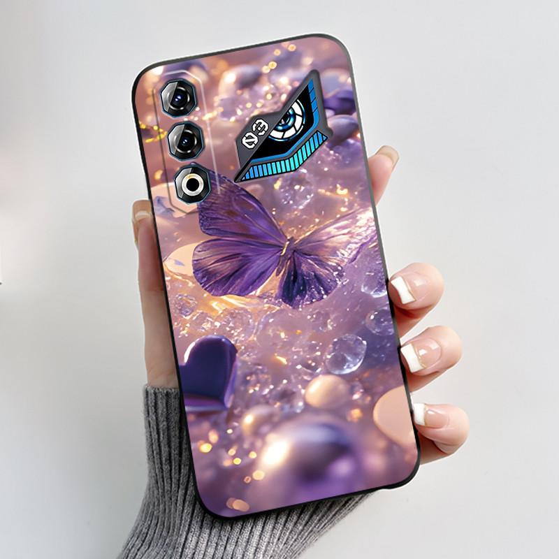 For ZTE Nubia Neo 3 Neo3 GT 5G Case Z2465N Shockproof Silicone TPU Butterfly Flower Back Cover For Nubia Neo 3GT Soft Phone Case