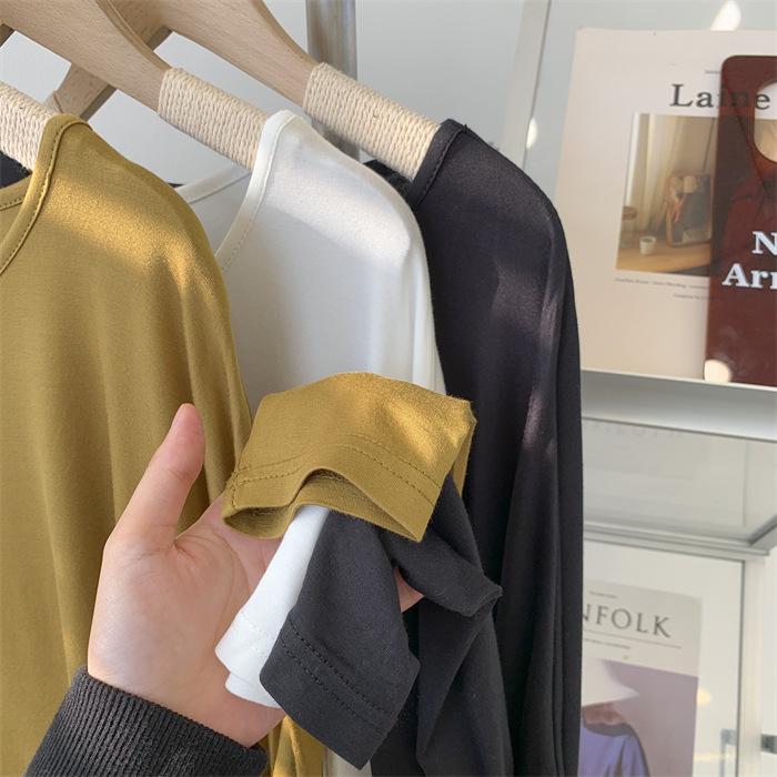 Løstsittende langermet dame-dansebekledning med rund hals - Moderne ensfarget solbeskyttelse