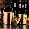 3L Double-Layer Insulated 304 Stainless Steel Ice Bucket with Thickened Handle for Wine & Beer