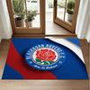 Blackburn Rovers Football Design Crystal Velvet Rug Soft Decorative Mat for Bedroom Entrance