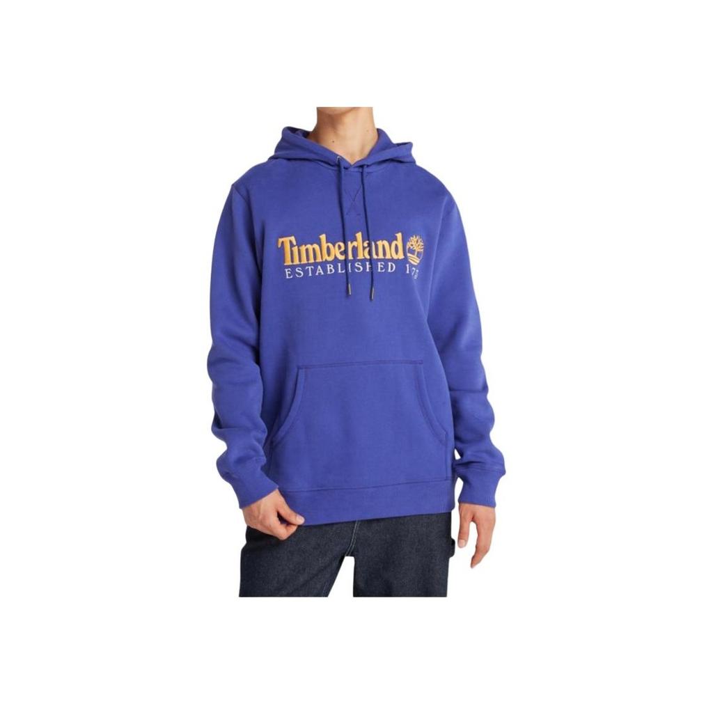Timberland 50th Anniversary Special Series Hooded Letter Long Sleeve Sweatshirt Unisex Sweatshirt Bright-Blue A2E2C-ED5