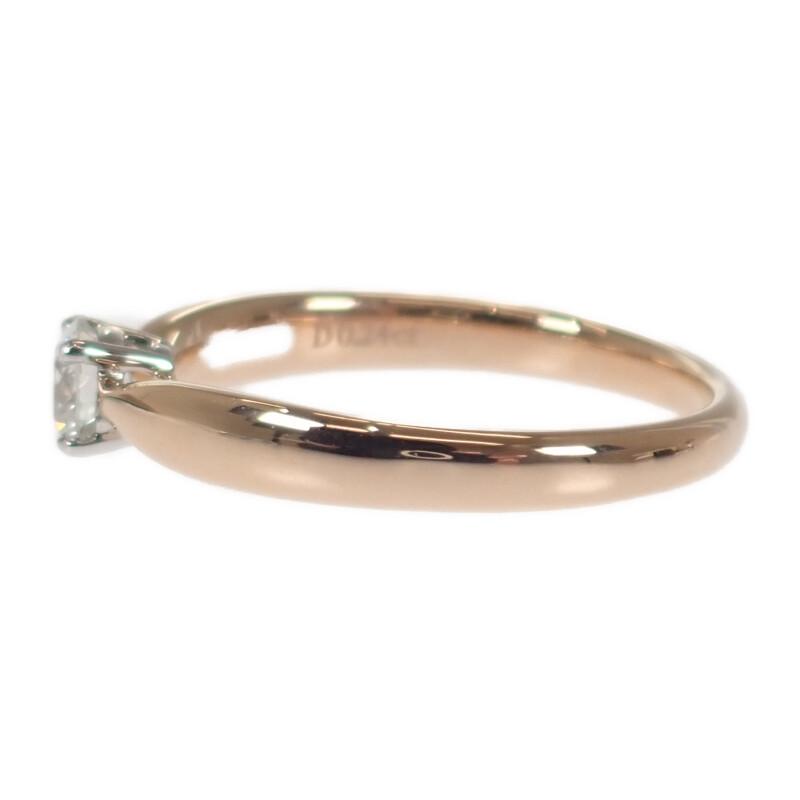 TIFFANY&Co.  # 8(Dimensiunea JP) inel K18 Aur Roz/Platină Pt950 Femei