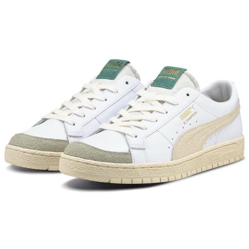 Puma Ralph Sampson 70 Lo Unisex Vintage Skate Shoes White Apricot Green 375474-01