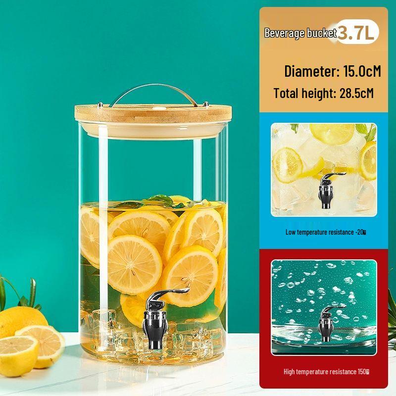 Nierxin High-Temperature Glass Beverage Dispenser