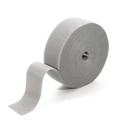 HIMIHOM Cable Ties, Velcro Type, Thin, 20mm Wide X 25m Long, Strong, Reusable, Cable Management, Cut-Free, for Home and Office Use (Gray, 2CM25M)