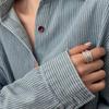 Trendy Korean Minimalist Multi-layered Ring For Women Elegant Copper Fashion Jewelry
