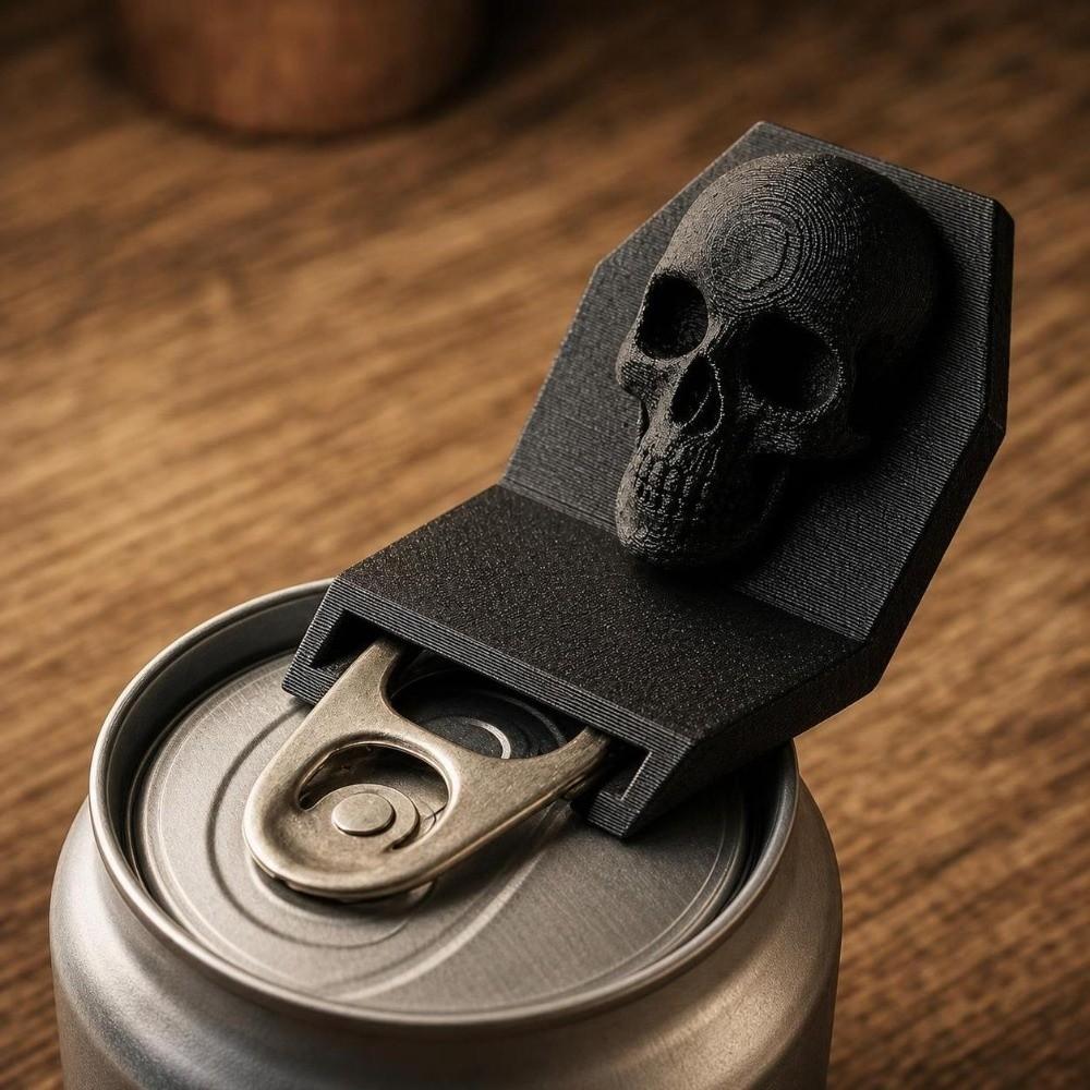Rutschfester Halloween-Dosenöffner Langlebiger Küchen-Grifföffner Gotischer Totenkopf-Öffner Outdoor-Camping