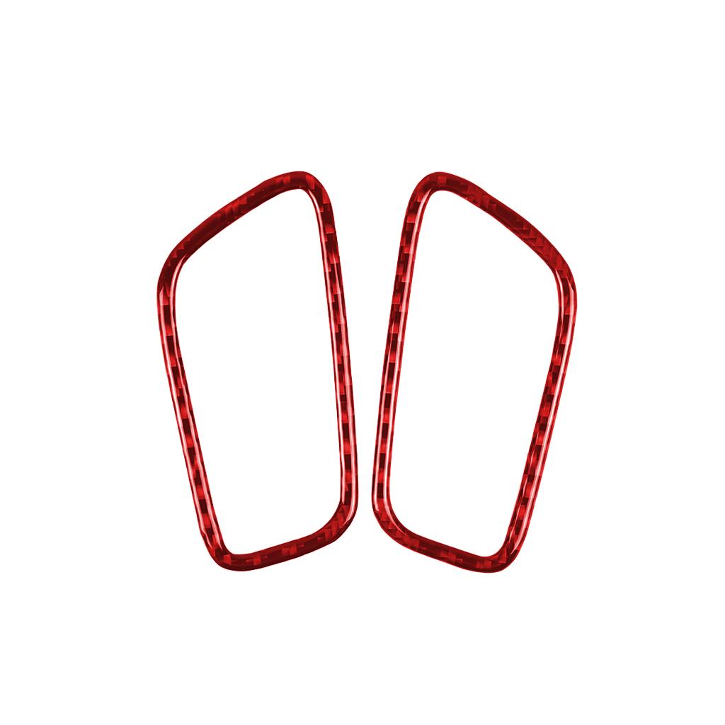 For Porsche Macan 2014- Carbon Fiber Dashboard Both Sides Air Outlet Panel Decorative Cover Car Interior Accessories Sticker