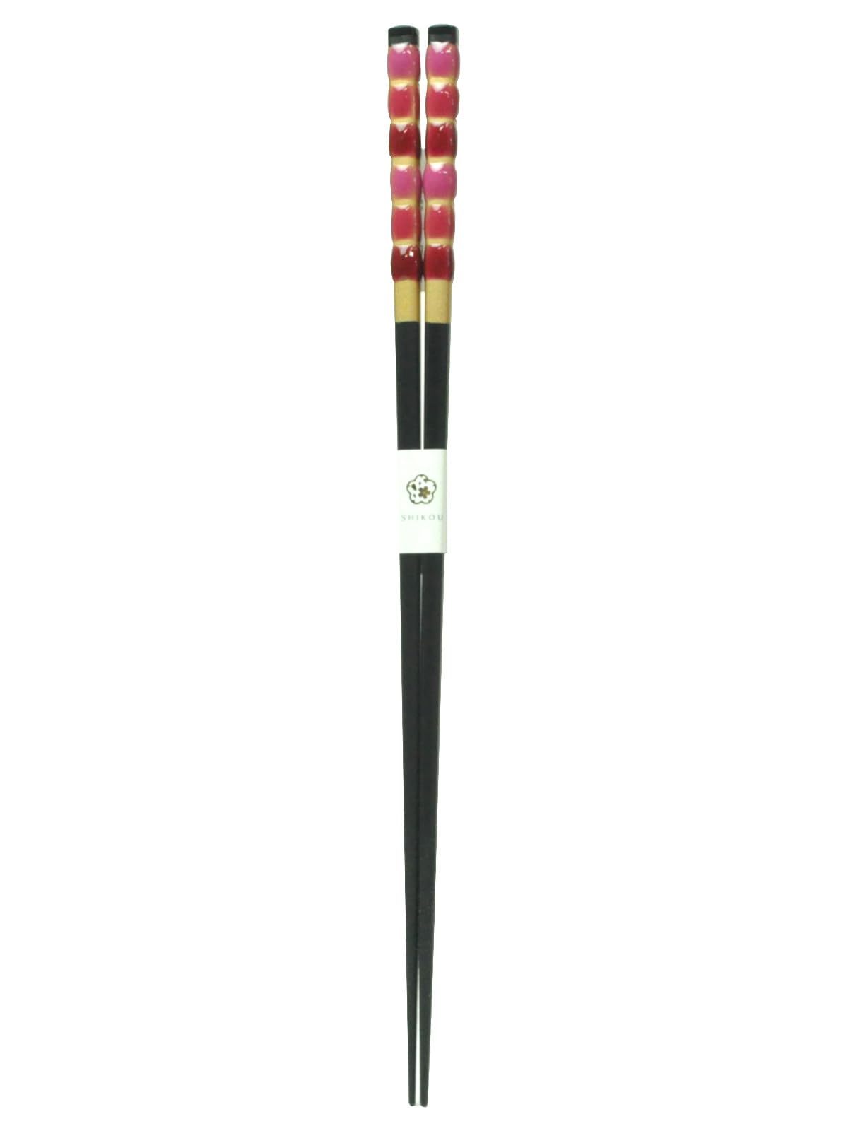 

Aoba Chopsticks, Supreme Glass Bead Design, Kanade Black and Red, 23cm [248026] Dishwasher Safe, Made in Japan