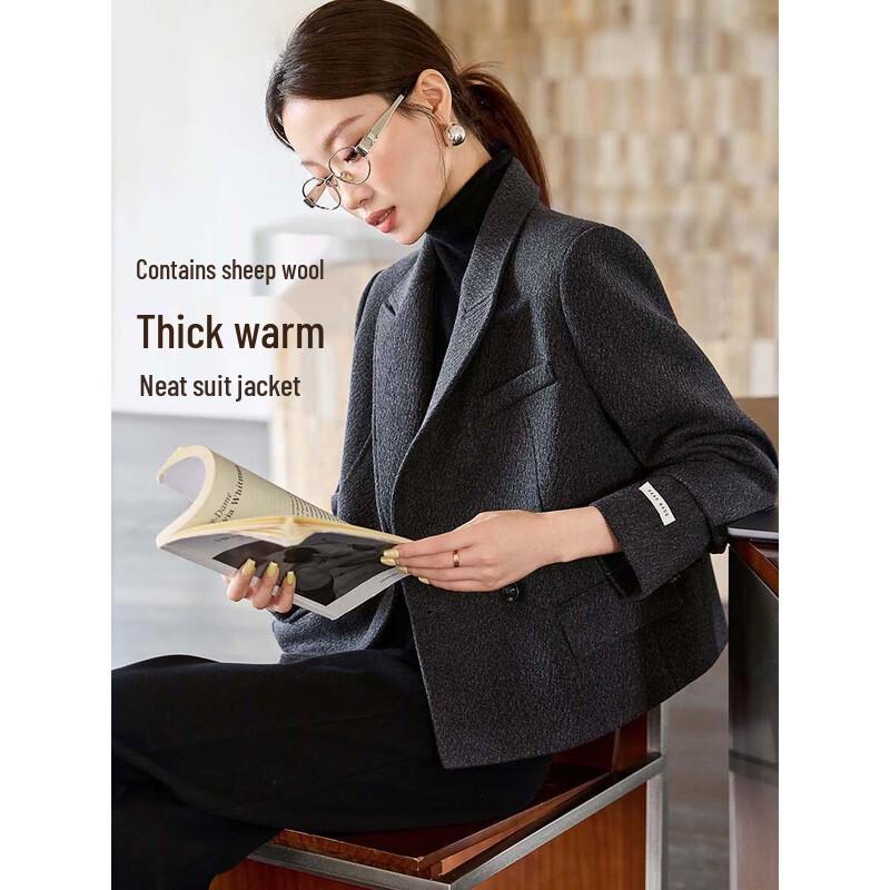 Women s Wool Blend Commuter Suit Jacket 2XL