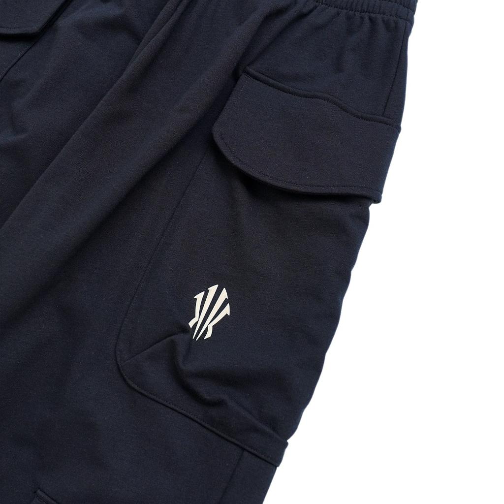 Anta Kyrie Basketball Series Cargo Straight Leg Adjustable Knit Sports Pants Unisex Pants Basic-Black 172531306-2