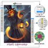 Full 5D Diy Diamond Painting Halloween Scary Pumpkin Head Man 5D Diamond Painting
