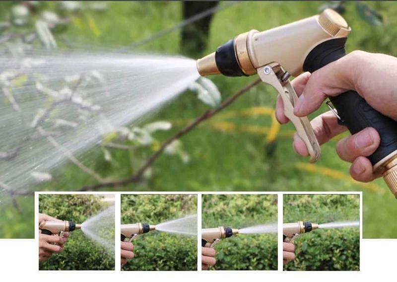 Copper-Zinc Alloy High-Pressure Water Gun - for Car Wash, Garden Irrigation & Cleaning