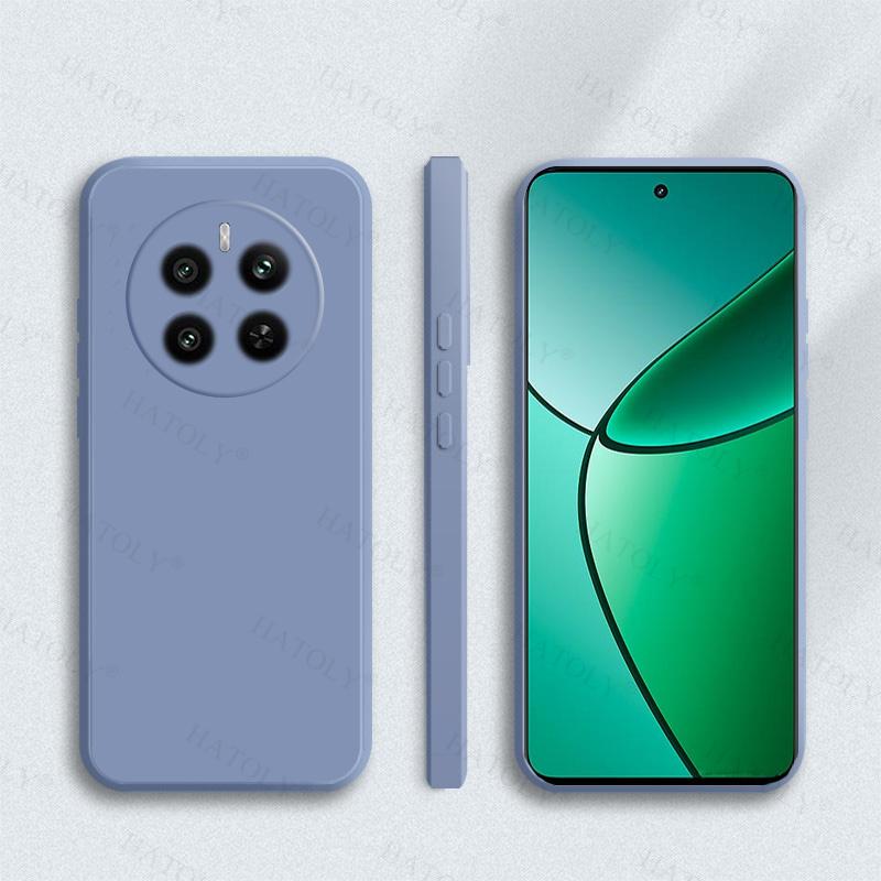 Für Realme 13 4G Hülle Cover Für Realme 13 4G Weich Original Flüssigsilikon Bonbonfarbe Rückseite Hülle Für Realme 13 4G Hülle 6,67 Zoll