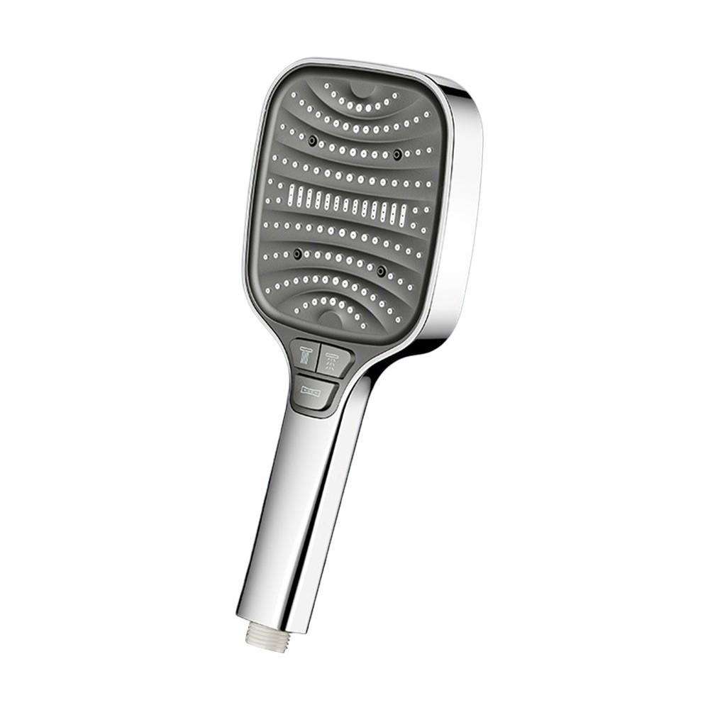 

User Friendly Adjustable Shower Head with 8 Modes and High Pressure Flow серебряный