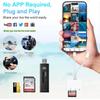 FONKEN Multifunction Card Reader Type C/Lightning To SD/TF/USB Memory Card Adapter For PC Laptop Phone U Disk