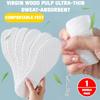 5Pair/Pack Nature Wood Pulp Insole Men Woman Thin Sports Shoes Sole Breathable Sweat Soft Comfort Shoe Pads Disposable Insoles