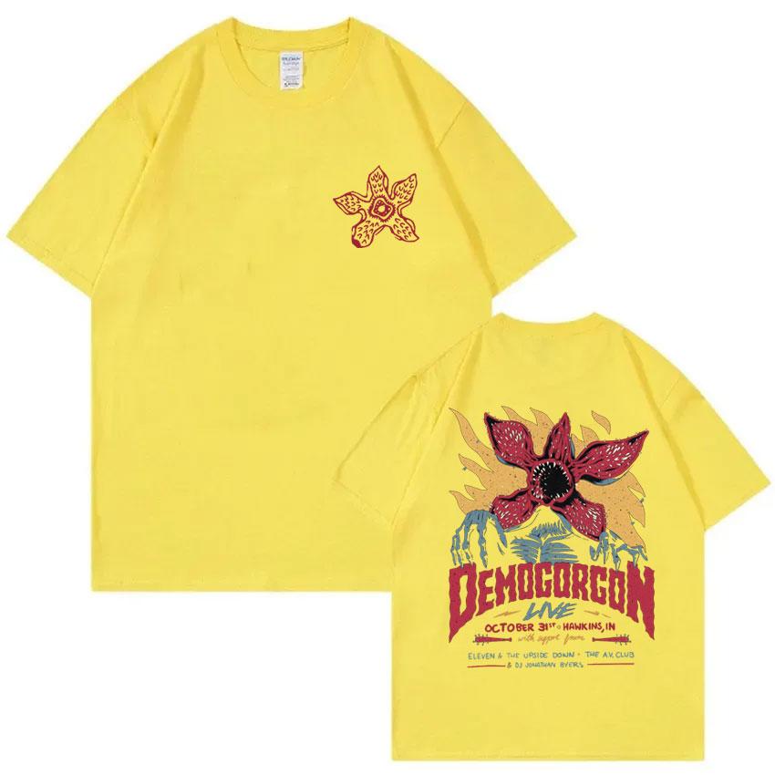 Eddie Munson The Demogorgon T-shirt Cannibal Flower Monster Graphic T-shirts Unisex Women Vintage Oversized T Shirts Short Sleeve