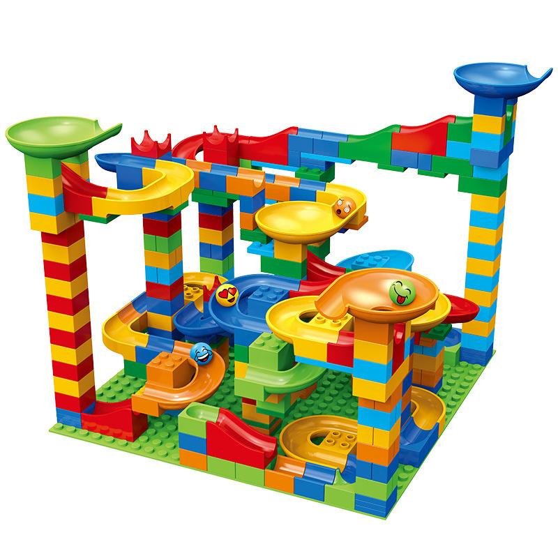 Children's Slide Small Block Block Assembly Particles Diy Educational Toy Gift