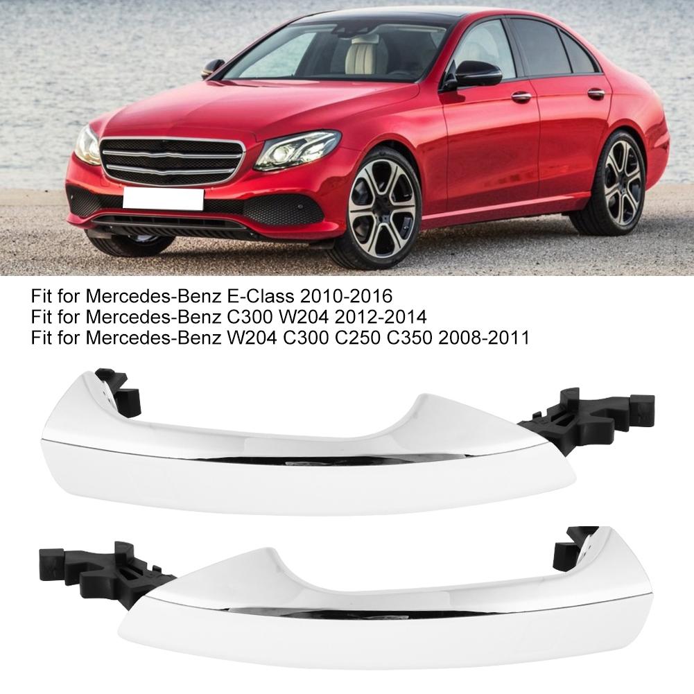 1 Pair Front Exterior Door Handle Fit for Mercedes Benz E Class C300 W204 2047601370 2047601470