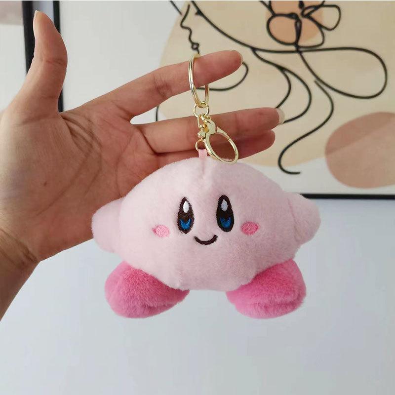 Kirby Plush Adorable Keychain Cute Cartoon Character Key Ring Ideal Presents For