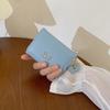 Pu Wallet For Women Short Card Holder With Multiple Card Slots For Daily Use