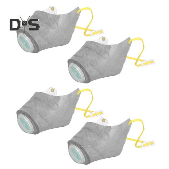 

2/4 шт. респиратор для собак, регулируемый воздушный фильтр, подушка для лица, многоразовый дышащий, противотуманный, противопылевой защитный намордник для больших и маленьких собак L 4pcs