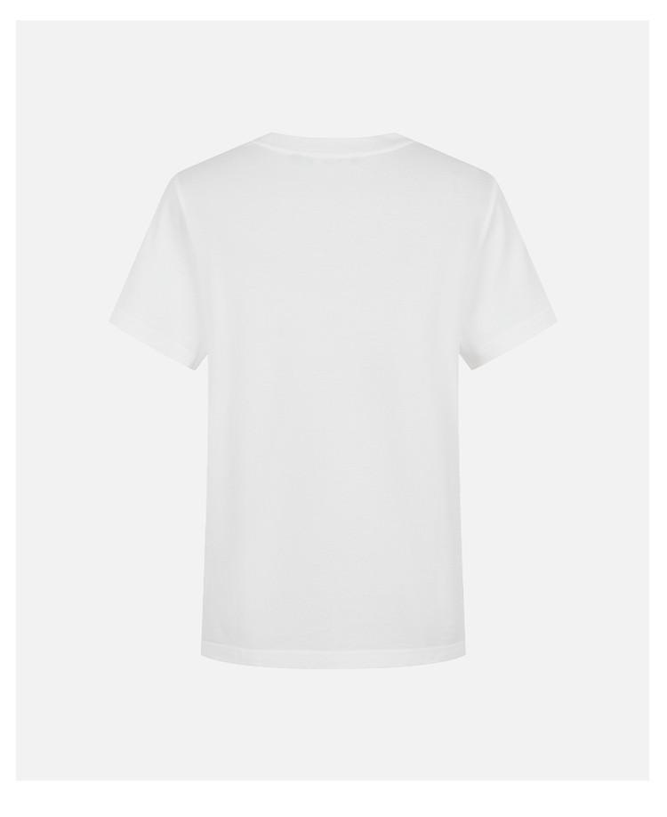 100% Cotton Exquisite Hot Diamond Women's Short-sleeved T-shirt