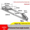 Reinforced 90° Right Angle Bracket for Cabinets, Beds, and Corner Support