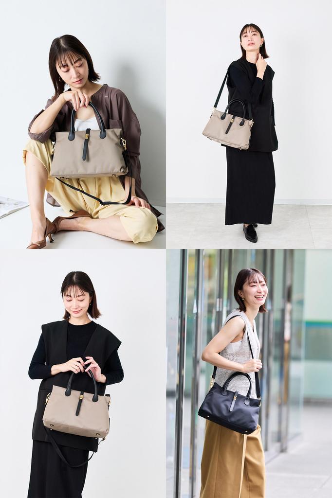 Tote Brown X Brown [VIOLAd'ORO] 2-Way Bag, Medium, VIO-V-2251-BRBR