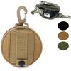 Mini EDC Tool Pouch Keychain Zipper Holder Earphone Key Wallet Coin Purses Utility Outdoor Hiking Hunting Accessories Waist Bag