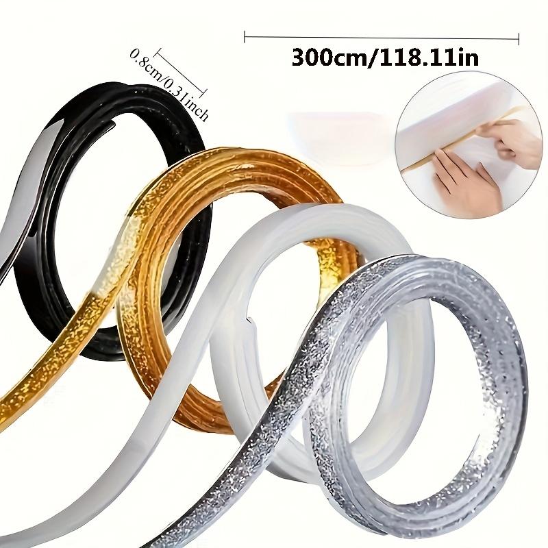 Self-Adhesive Sealant Tape Suitable for Kitchen Sink Stove Gap Toilet and Corner Line - PVC Material Easy to Apply No Residue