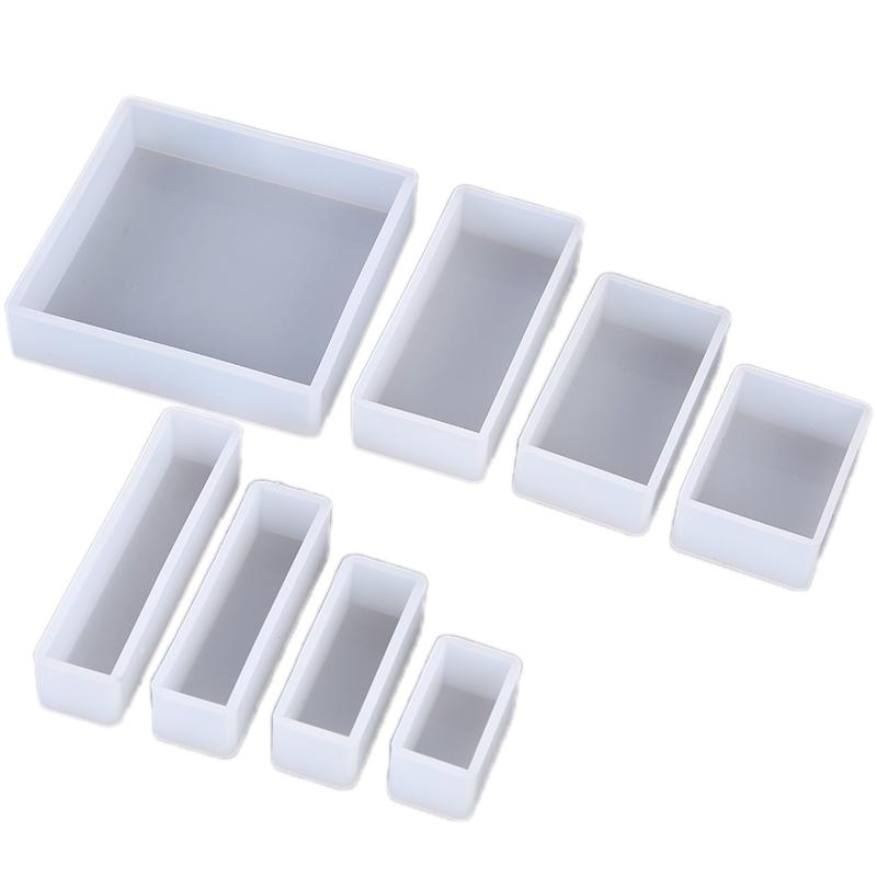 Silicone Mold Diy Making Square Rectangle Exopy Resin Crafts Jewelry Decoration