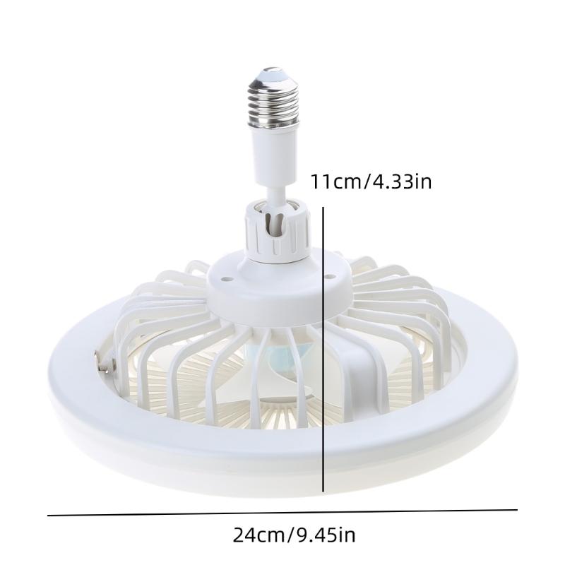 Für Smart Deckenventilator LED Lampe Elektroventilator mit Fernbedienung B22 bis E27 Conve