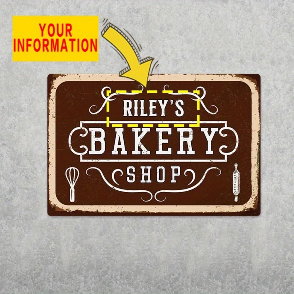 Personalized Custom Tin Sign Retro Metal Plate Wall Art Home Decor Kitchen Pub Bar