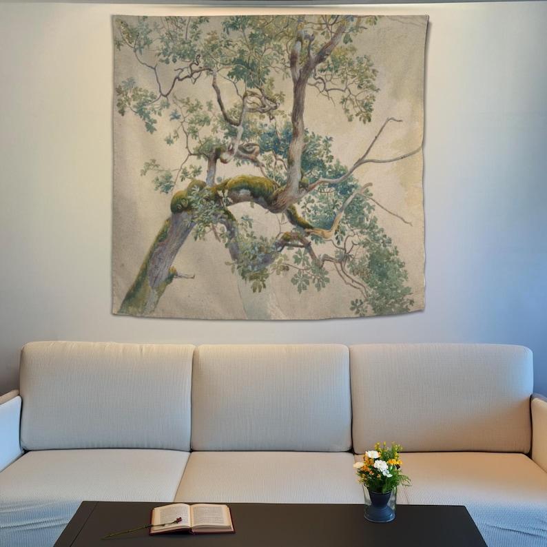 tree shape tapestry 75x100 чёрный