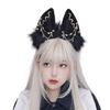 Gothic Plush Foxes Headband Woman Girls Cartoon Cat Ear Hairband for Photography